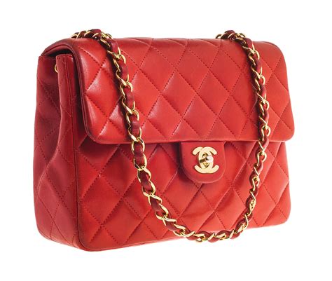 chanel red vintage bag|authentic red chanel bags.